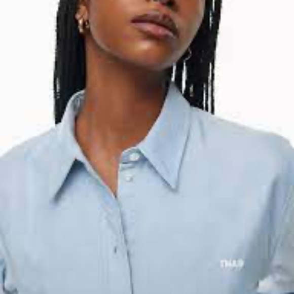 Aritzia_Tna Bixby Oxford Shirt Classic-fit cotton oxford button-up shirt_XS - Picture 3 of 7